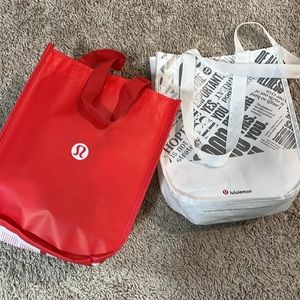 Assorted lululemon bags